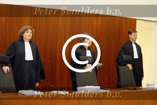 Amsterdam 24 juni 2015 
Rechtzaak Badr Hari inzake Koen Everink in de nieuwe rechtbank (paleis van justitie) in Amsterdam. Zijn advocaat Benedicte Ficq was ook aanwezig. de rechters