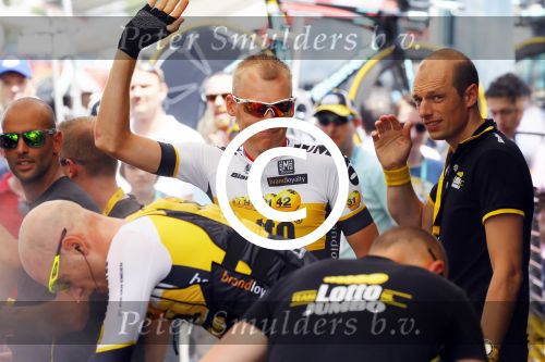 Utrecht 4 juli 2015
Tour de France start met de proloog in Utrecht. Robert Gesink met zijn vrouw