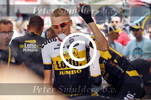 Utrecht 4 juli 2015
Tour de France start met de proloog in Utrecht. Robert Gesink met zijn vrouw