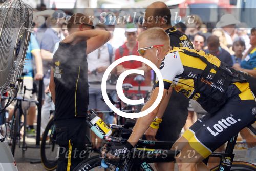 Utrecht 4 juli 2015
Tour de France start met de proloog in Utrecht. Robert Gesink met zijn vrouw