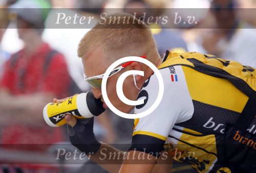 Utrecht 4 juli 2015
Tour de France start met de proloog in Utrecht. Robert Gesink met zijn vrouw