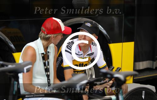 Utrecht 4 juli 2015
Tour de France start met de proloog in Utrecht. Robert Gesink met zijn vrouw