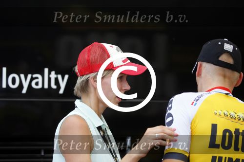 Utrecht 4 juli 2015
Tour de France start met de proloog in Utrecht. Robert Gesink met zijn vrouw