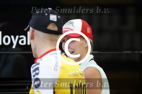 Utrecht 4 juli 2015
Tour de France start met de proloog in Utrecht. Robert Gesink met zijn vrouw