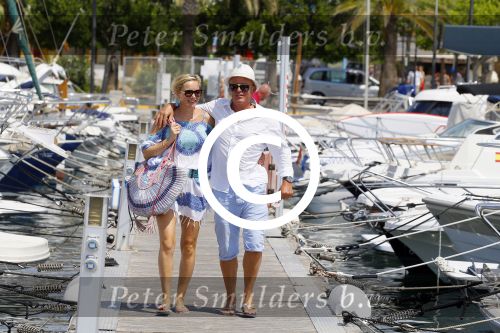 Ibiza Sant Antonio 24 juli 2015
Jan Reus en zijn vrouw Sonja Bakker samen op vakantie op ibiza.