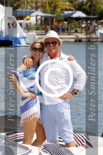 Ibiza Sant Antonio 24 juli 2015
Jan Reus en zijn vrouw Sonja Bakker samen op vakantie op ibiza.