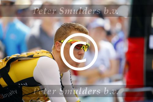 Utrecht 4 juli 2015
Tour de France start met de proloog in Utrecht. Steven Kruiswijk met zijn vrouw