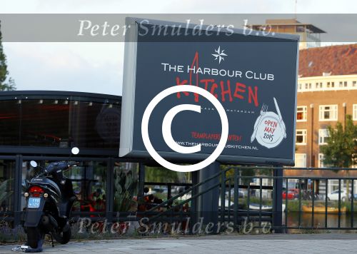 Amsterdam 14 juli 2015  
Patricia Paay en Adam Curry hebben samen gegeten bij the Harbour Club kitchen in Amsterdam.