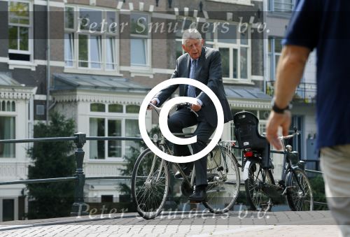 Amsterdam 10 augustus 2015     
Wim en Rita Kok op de fiets in Amsterdam.