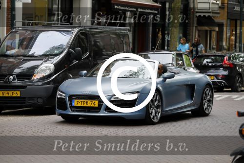 Amsterdam 26 juni 2015  
Winnie Haatrecht ( Voetbalmakelaar) in zijn audi RS8 cabrio