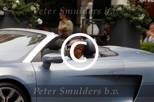 Amsterdam 26 juni 2015  
Winnie Haatrecht ( Voetbalmakelaar) in zijn audi RS8 cabrio