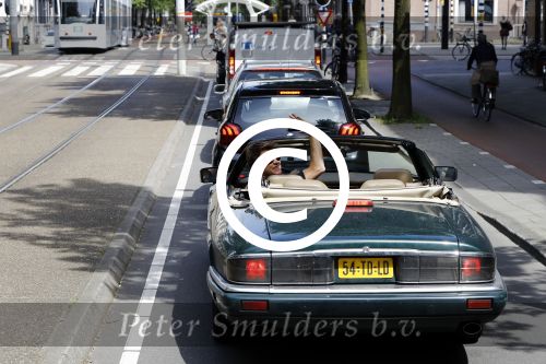 Amsterdam 15 juli 2016
Beau v Erven Dorens in zijn jaguar cabrio.