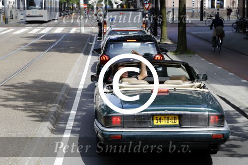 Amsterdam 15 juli 2016
Beau v Erven Dorens in zijn jaguar cabrio.