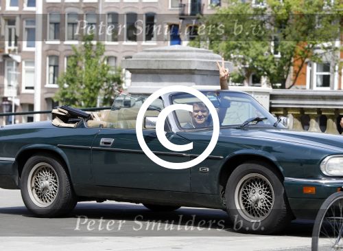 Amsterdam 15 juli 2016
Beau v Erven Dorens in zijn jaguar cabrio.