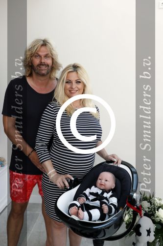 Wateringen 19 juli 2016 
Bobbi Eden ( zwanger ) met haar man Mark Laurenz in hun babykamer.
