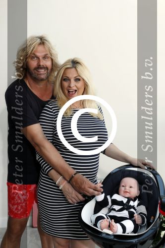 Wateringen 19 juli 2016 
Bobbi Eden ( zwanger ) met haar man Mark Laurenz in hun babykamer.