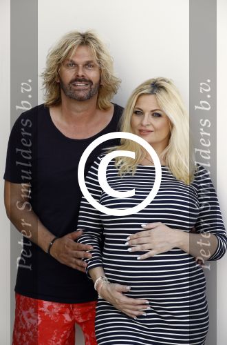 Wateringen 19 juli 2016 
Bobbi Eden ( zwanger ) met haar man Mark Laurenz in hun babykamer.