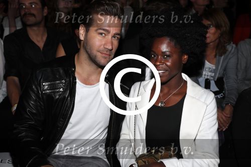 Amsterdam 8 juli 2016
Modeshow Tony Cohen tijdens de amsterdam fashion week op westergasfabriekterrein. Dave Mantel met vriendin