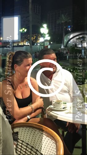 Monaco 20 Juli 2016, Frank Masmeijer met zijn nieuwe vriendin