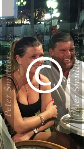 Monaco 20 Juli 2016, Frank Masmeijer met zijn nieuwe vriendin