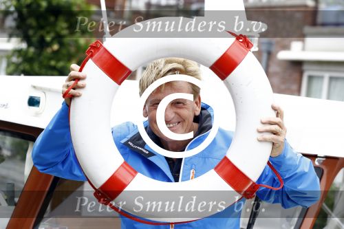 Uitgeest 11 juli 2016
Henny Huisman op zijn boot.
