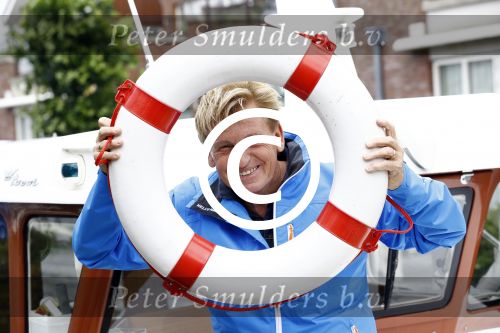 Uitgeest 11 juli 2016
Henny Huisman op zijn boot.