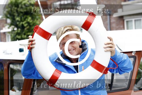 Uitgeest 11 juli 2016
Henny Huisman op zijn boot.