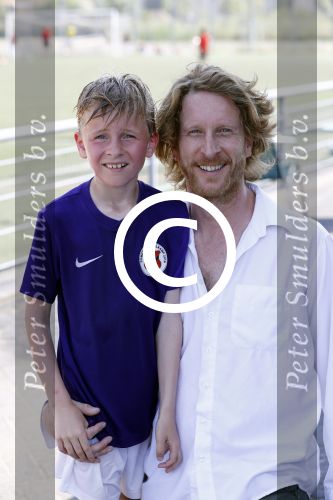 Amsterdam 19 juli 2016 
Jim de Groot met zijn zoontje bij afc voetbalkamp