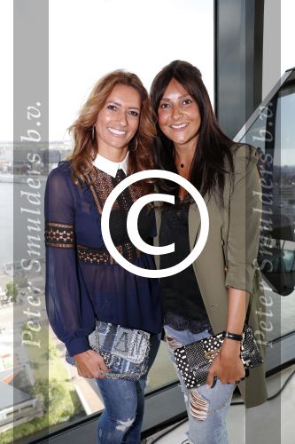 Amsterdam 11 juli 2016 
Modeshow Maria Tailor in de amsterdam Lookout aan het IJ. Karin de Rooy en Felicity Gullit