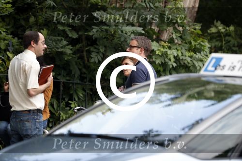 Amsterdam 7 juli 2016 
Connie Breukhoven met haar vriend Eugene v Dun op de fiets in Amsterdam.Opnames Koefnoen met Owen Schumacher Paul Groot Martine Sandifort en Sanne Wallis de Vries. Opnamews vonden plaats in de v Eeghenstraat.