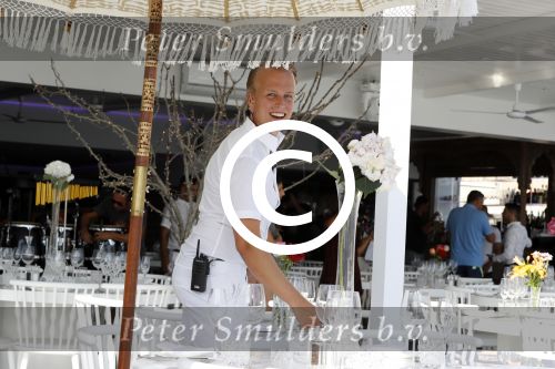 ibiza 23 juni 2017
Opening restarant club Xaxa van EWesley Sneijder en zijn vrouw Yolanthe Sneijder Cabau op eht strand van Cala Tarida. Jan Reus jr
