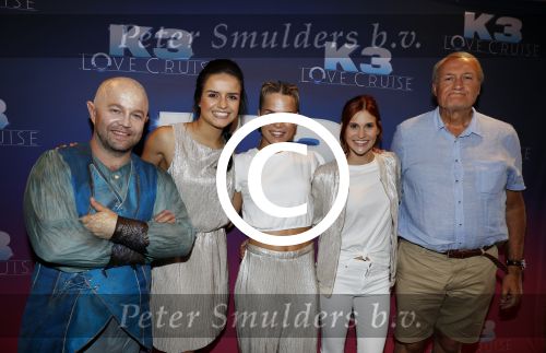 Rotterdam 27 juni 2017
Opnames film K3 Love Cruise op de SS Rotterdam met oa  Tim Douwsma Nicolette v Dam en Winston Post