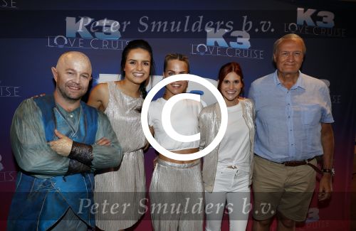 Rotterdam 27 juni 2017
Opnames film K3 Love Cruise op de SS Rotterdam met oa  Tim Douwsma Nicolette v Dam en Winston Post