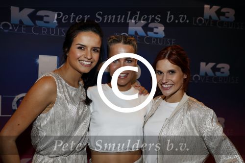 Rotterdam 27 juni 2017
Opnames film K3 Love Cruise op de SS Rotterdam met oa  Tim Douwsma Nicolette v Dam en Winston Post