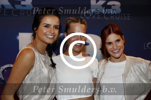 Rotterdam 27 juni 2017
Opnames film K3 Love Cruise op de SS Rotterdam met oa  Tim Douwsma Nicolette v Dam en Winston Post