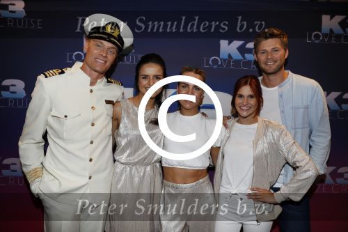 Rotterdam 27 juni 2017
Opnames film K3 Love Cruise op de SS Rotterdam met oa  Tim Douwsma Nicolette v Dam en Winston Post