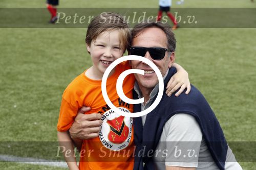 Amsterdam 17 juni 2017
Patrick Huisman met zijn zoon bij AFC mini wk