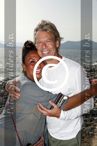 ibiza 24 juni 2017
Patty Brard met haar man Antoine de Vijver op ibiza