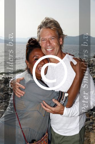 ibiza 24 juni 2017
Patty Brard met haar man Antoine de Vijver op ibiza