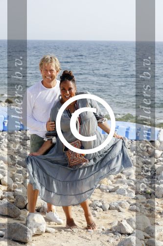 ibiza 24 juni 2017
Patty Brard met haar man Antoine de Vijver op ibiza