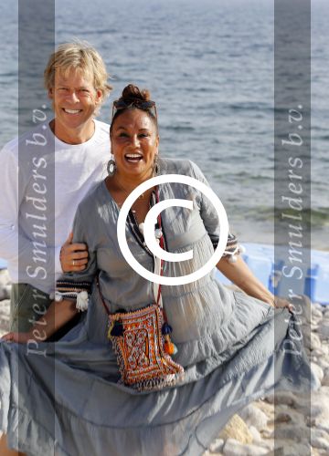 ibiza 24 juni 2017
Patty Brard met haar man Antoine de Vijver op ibiza