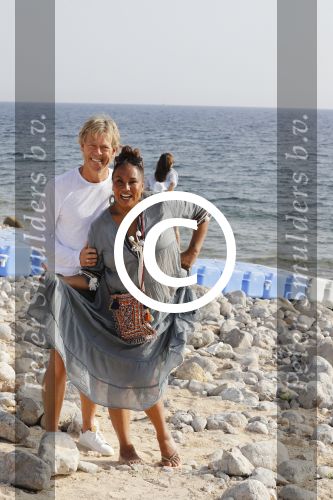 ibiza 24 juni 2017
Patty Brard met haar man Antoine de Vijver op ibiza