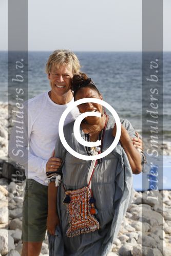ibiza 24 juni 2017
Patty Brard met haar man Antoine de Vijver op ibiza