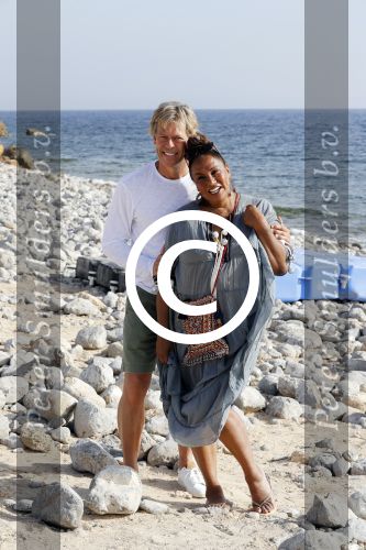 ibiza 24 juni 2017
Patty Brard met haar man Antoine de Vijver op ibiza