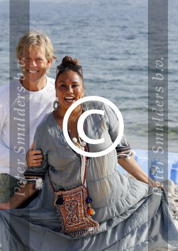 ibiza 24 juni 2017
Patty Brard met haar man Antoine de Vijver op ibiza