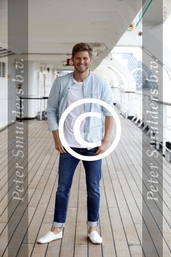 Rotterdam 27 juni 2017
Opnames film K3 Love Cruise op de SS Rotterdam met oa  Tim Douwsma Nicolette v Dam en Winston Post