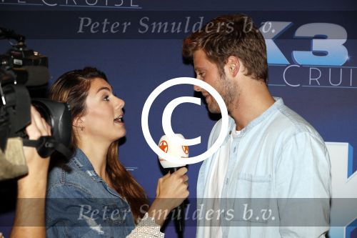 Rotterdam 27 juni 2017
Opnames film K3 Love Cruise op de SS Rotterdam met oa  Tim Douwsma Nicolette v Dam en Winston Post