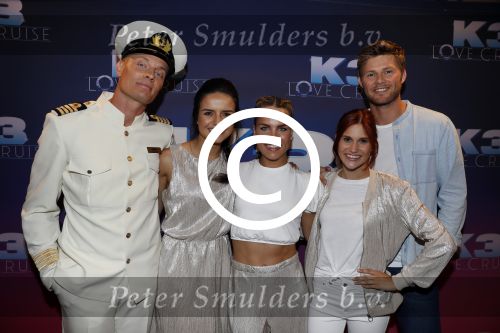 Rotterdam 27 juni 2017
Opnames film K3 Love Cruise op de SS Rotterdam met oa  Tim Douwsma Nicolette v Dam en Winston Post