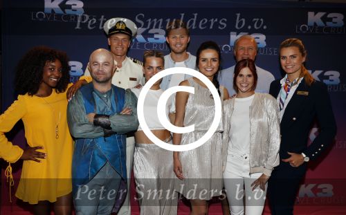 Rotterdam 27 juni 2017
Opnames film K3 Love Cruise op de SS Rotterdam met oa  Tim Douwsma Nicolette v Dam en Winston Post