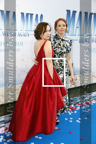 Amsterdam 17 juli 2018
Premiere Mamma mia in Tuschinski. Alexa Laurie Davies en Jessica Keenan Wyn